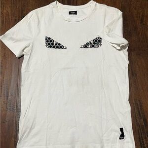 Fendi White Graphic Men's T-Shirt